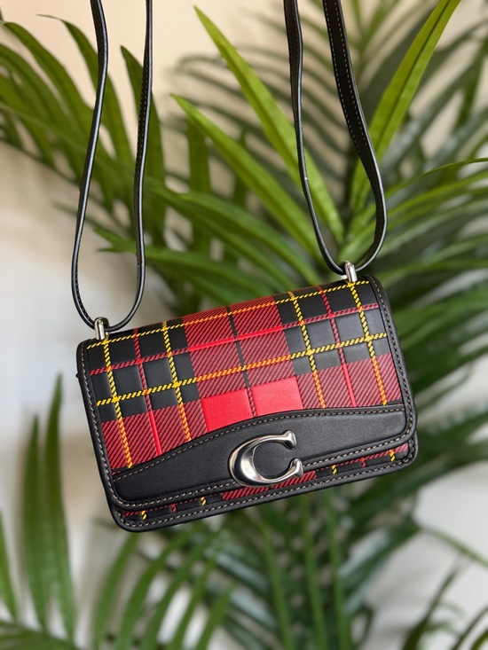 Coach Handbags - Coach Bandit Red and Black Plaid